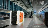 modern glass kiosk